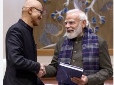 भारत में डेटा सेंटर की बढ़ती क्षमता से उत्साहित हूं, प्रधानमंत्री से निवेश संबंधी चर्चा की: नडेला भारत में डेटा सेंटर की बढ़ती क्षमता से उत्साहित हूं, प्रधानमंत्री से निवेश संबंधी चर्चा की: नडेला