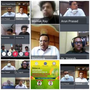  पी एच डी चैम्बर का छत्तीसगढ़ राज्य में बायो एथेनॉल क्षेत्र में संभावनाएं  विषय पर वेबिनार संपन्न