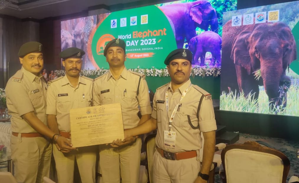 गज गौरव राष्ट्रीय पुरस्कार से सम्मानित हुए वनरक्षक दीपक शर्मा एवं गजयात्रा टीम गज गौरव राष्ट्रीय पुरस्कार से सम्मानित हुए वनरक्षक दीपक शर्मा एवं गजयात्रा टीम