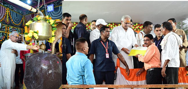 मुख्यमंत्री ने कौही के प्राचीन शिव मंदिर में जलाभिषेक किया मुख्यमंत्री ने कौही के प्राचीन शिव मंदिर में जलाभिषेक किया