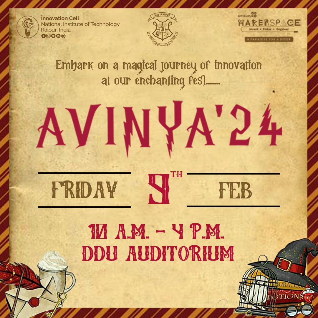 एनआईटी में 9 फ़रवरी को होगा इनोवेशन सेल के कार्यक्रम ‘अविन्या’ का आयोजन एनआईटी में 9 फ़रवरी को होगा इनोवेशन सेल के कार्यक्रम ‘अविन्या’ का आयोजन