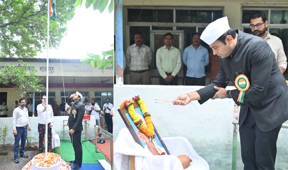जनसम्पर्क संचालनालय में आयुक्त ने किया ध्वजारोहण जनसम्पर्क संचालनालय में आयुक्त ने किया ध्वजारोहण