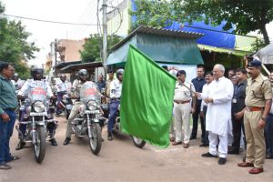   ट्रैफिक पुलिस दुर्ग को सौंपी गई 13 बाइक