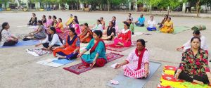 तालपुरी में अंतरराष्ट्रीय योग दिवस पर शिविर आयोजित