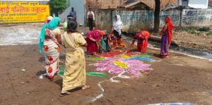  पहले जहां कचरे से पटा रहता था स्थल, अब वह हो गया आकर्षक, भिलाई निगम ने बदल दी तस्वीर, आकर्षक रंगोली से सजा स्थल 
