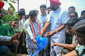  नगरीय प्रशासन मंत्री डॉ. शिवकुमार डहरिया ने “रूद्राक्ष“ रोपित कर रायपुर नगर निगम के वृहद वृक्षारोपण कार्यक्रम का किया शुभारंभ  