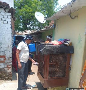 जलजनित बिमारियों के रोकथाम लिए किया जा रहा घर घर सर्वे जलजनित बिमारियों के रोकथाम लिए किया जा रहा घर घर सर्वे