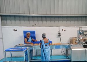 ग्रामीण औद्योगिक पार्क अरमुरकसा में मिलेट चिक्की का उत्पादन