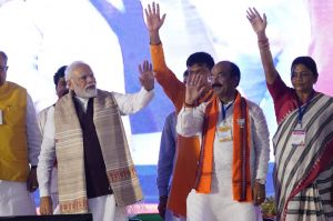 प्रधानमंत्री ने कोंडातराई में भाजपा की विजय शंखनाद रैली को संबोधित किया