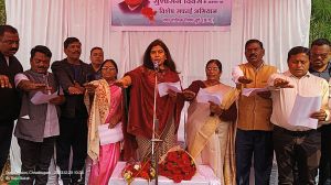  राज्यसभा सासंद सरोज पांडेय ने सुशासन दिवस के मौके पर सत्य एवं निष्ठा की दिलाई शपथ