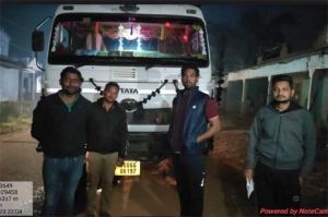 सरायपाली में धान व रेत के अवैध परिवहन पर जब्ती की  कार्रवाई