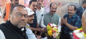 उप मुख्यमंत्री अरुण साव से अधिकारी कर्मचारी कल्याण संघ के प्रतिनिधि मंडल की मुलाकात