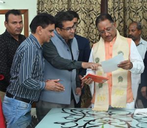 मुख्यमंत्री  साय से  स्टेट वर्किंग जर्नलिस्ट यूनियन छत्तीसगढ़ के प्रतिनिधिमंडल ने की सौजन्य मुलाकात