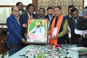 छत्तीसगढ़ सर्व रविदास समाज के प्रतिनिधिमंडल ने मुख्यमंत्री से की सौजन्य मुलाकात*