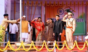जिला मुख्यालय बालोद में भव्य एवं गरिमामय ढंग से मनाया गया गणतंत्र दिवस समारोह