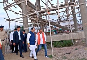  उप मुख्यमंत्री अरुण साव के निर्देश के बाद पानी टंकी के निर्माण में आई तेजी