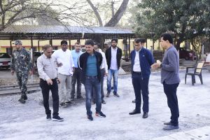 कलेक्टर ने स्मार्ट सिटी परियोजना के तहत शहर में चल रहे निर्माण कार्यों का किया निरीक्षण