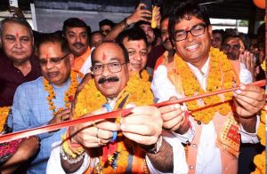 जय श्रीराम के जयकारों से राममय हुआ बिलासपुर रेलवे स्टेशन