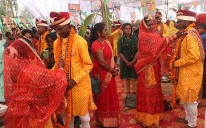  मुख्यमंत्री कन्या विवाह योजना: सूरजपुर में 200 जोड़े परिणय सूत्र में बंधे