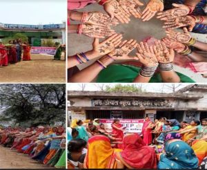  लोकसभा निर्वाचन:बिहान की महिलाओं द्वारा ग्रामीणों को मतदान के लिए किया जा रहा जागरूक