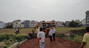  नगर निगम भिलाई द्वारा अवैध प्लाटिंग पर लगातार कार्यवाही जारी