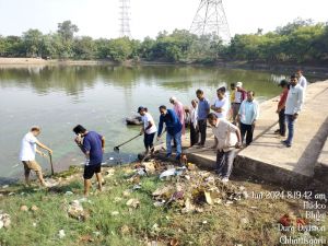 जल सहयोग से नगर निगम भिलाई क्षेत्र तालाबों की हो रही सफाई