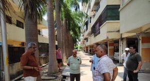 कच्ची नालियों का निर्माण वर्षा का पानी सुचारू रूप से बड़े नालो में जाये