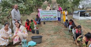 विश्व पर्यावरण दिवस के अवसर पर कृषि विज्ञान केन्द्र सुरगी में किया गया पौधरोपण