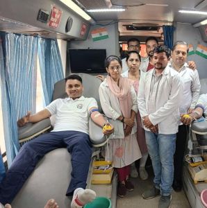 गंडई में रक्तदान शिविर का आयोजन