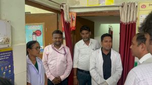 आयुष्मान आरोग्य मंदिर का औचक निरीक्षण आयुष्मान आरोग्य मंदिर का औचक निरीक्षण