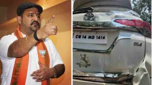  ट्रक ने प्रबल प्रताप सिंह जूदेव की कार को मारी टक्कर.....