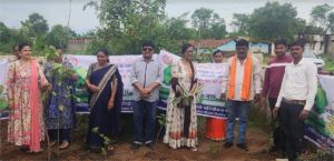 कोटा ब्लॉक के आंगनबाड़ी केन्द्रों में हजारों की संख्या में रोपे गए पौधे
