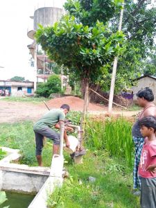 पीएचई द्वारा की जा रही ओवरहेड टंकियों की सफाई और हैण्डपंपों का क्लोरीनेशन पीएचई द्वारा की जा रही ओवरहेड टंकियों की सफाई और हैण्डपंपों का क्लोरीनेशन