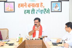  उपमुख्यमंत्री विजय शर्मा ने भोरमदेव मंदिर रख-रखाव  के संबंध में पुरातत्व विभाग के अधिकारियों के साथ की बैठक