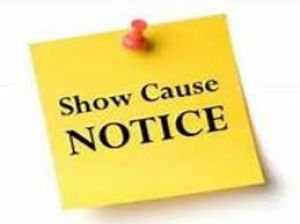  काम में ढिलाई बरतने पर तीन तहसीलदारों को शो-कॉज नोटिस 