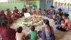 राष्ट्रीय पोषण माह के तहत मनाया जा रहा वजन तिहार राष्ट्रीय पोषण माह के तहत मनाया जा रहा वजन तिहार