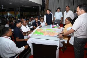 कला का जुनून ऐसा कि ग्रामीण ने छत्तीसगढ़ के नक्शे पर उकेरा प्रभु श्रीराम का वन-गमन पथ