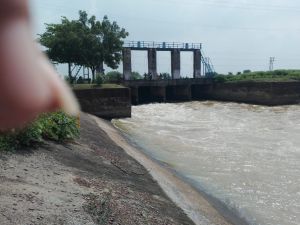 10 दिनों बाद कमांड एरिया को सिंचाई पानी पहुंचाने भाटापारा शाखा नहर का गेट खुला 