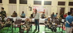  बी.एस.एफ. जवानों ने किया 61 यूनिट रक्तदान