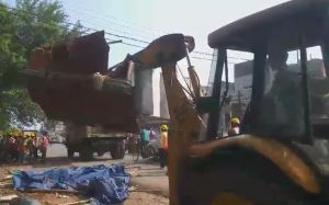 अवैध अतिक्रमण पर सुबह 6 बजे से नगर निगम भिलाई ने की बड़ी कार्यवाही 