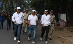 लौह पुरुष सरदार वल्लभ भाई पटेल की 150 वीं जयंती पर कलेक्टर अवनीश शरण की अगुआई  में एकता दौड़