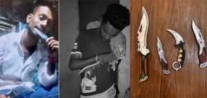  प्रोफाइल में चाकू के साथ फोटो डालने वाले 2  आरोपी चाकू सहित गिरफ्तार