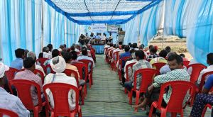  ग्राम बहेराभांठा में किया गया कृषक खेत पाठशाला का शुभारंभ