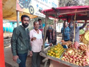 प्लास्टिक पर खाद्य सामग्री विक्रय करने वाले व्यापारियों से 18400 रुपए की वसूली