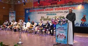 कृषि विश्वविद्यालय में चार दिवसीय सांस्कृति युवा महोत्सव मड़ई 2024 का रंगारंग आगाज़ 