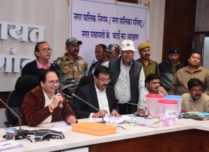  राजनांदगांव  जिले के नगरीय निकायों के निर्वाचन के लिए वार्डों के आरक्षण की कार्रवाई की गई