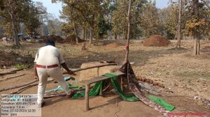 &lsquo;&lsquo;वन विभाग द्वारा अवैध अतिक्रमण पर कार्यवाही की गई&lsquo;