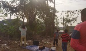  खुले में मांस बेचने वालों पर हुई कार्रवाई