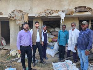  अवैध रूप से भंडारित 10 लाख रुपए का धान फिर जब्त