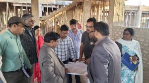  कमिश्नर कावरे ने किया नए बन रहे संभागायुक्त कार्यालय का निरीक्षण 